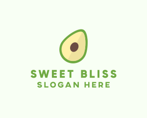 Vegetarian Avocado Fruit  logo design