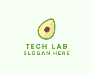 Vegetarian Avocado Fruit  logo design