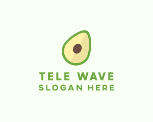 Vegetarian Avocado Fruit  logo design