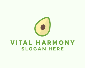 Vegetarian Avocado Fruit  logo design