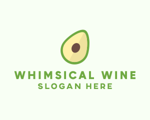 Vegetarian Avocado Fruit  logo design