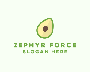 Vegetarian Avocado Fruit  logo design