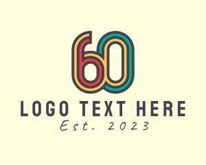 Trend - Cool Retro 60s Disco logo design