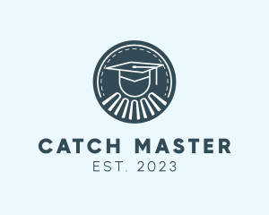 College Graduation Patch logo design