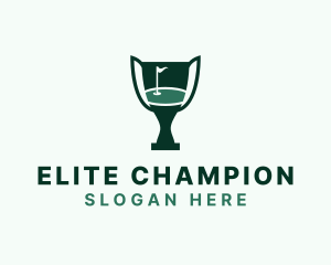 Golf Flag Trophy Champion logo