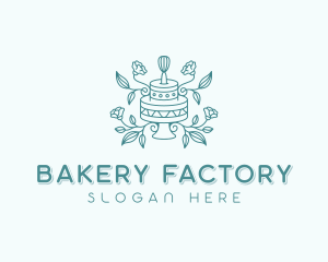 Rose Cake Bakery logo design