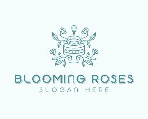 Rose Cake Bakery logo design