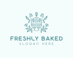 Rose Cake Bakery logo design