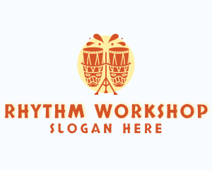 Ethnic Drum Instrument logo
