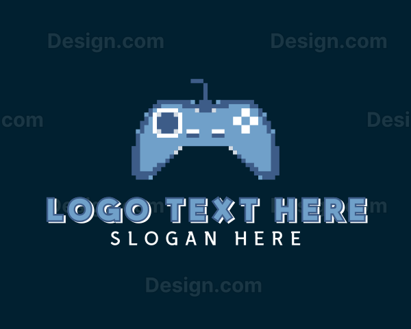 Pixelated Game Controller Logo