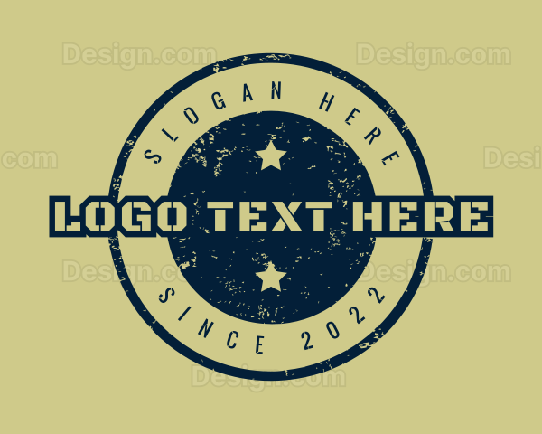 Rustic Military Firm Logo