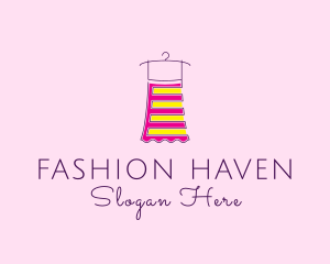 Fashion Dress Hanger logo design