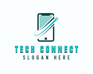 Tech Mobile App logo design