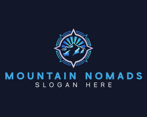 Compass Mountain Adventure logo design