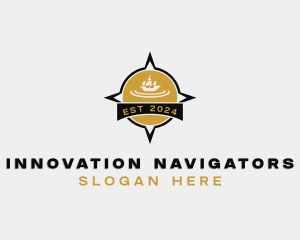 Navigation Expedition Compass logo design