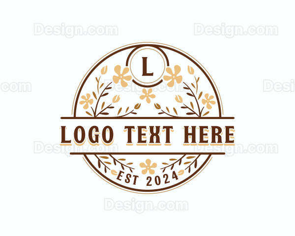 Floral Garden Wedding Logo