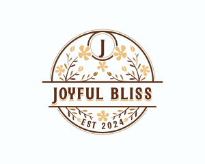 Floral Garden Wedding logo design