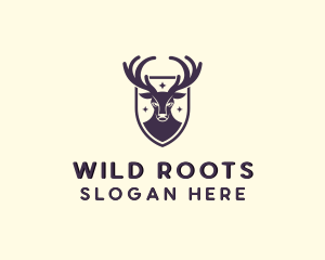 Wild Deer Animal logo design