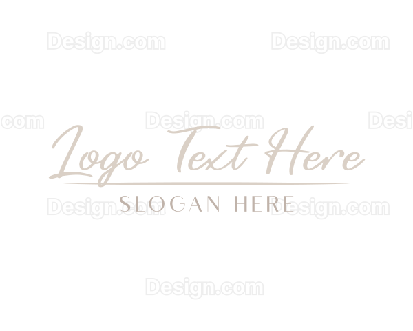 Minimalist Feminine Signature Logo