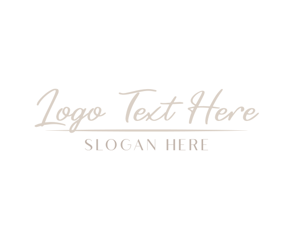 Minimalist Feminine Signature logo