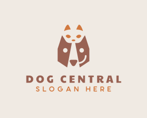 Cat Puppy Pet Shop logo design