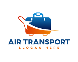 Airplane Baggage Logistic logo design