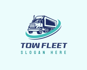 Cargo Truck Transport logo design