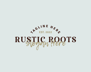 Rustic Hipster Business logo design