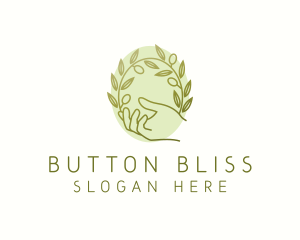 Organic Olive Plant logo design