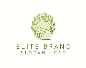 Organic Olive Plant logo
