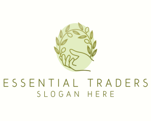 Organic Olive Plant logo design