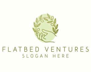 Organic Olive Plant logo design