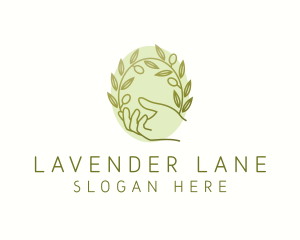 Organic Olive Plant logo design