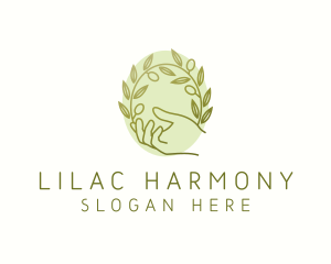 Organic Olive Plant logo design