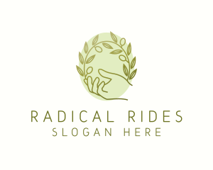 Organic Olive Plant logo design