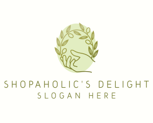 Organic Olive Plant logo design