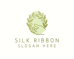 Organic Olive Plant logo design