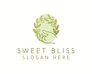 Organic Olive Plant logo design