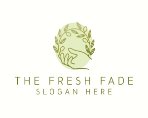 Organic Olive Plant logo design