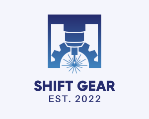 CNC Machine Gear logo design