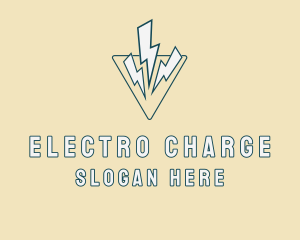 Electric Lightning Bolt logo design