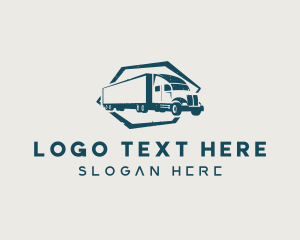 Delivery Trailer Truck Vehicle logo