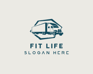 Delivery Trailer Truck Vehicle Logo