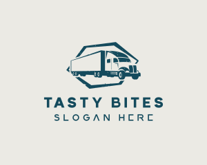 Delivery Trailer Truck Vehicle logo