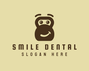 Smiling Kettlebell Gym logo design