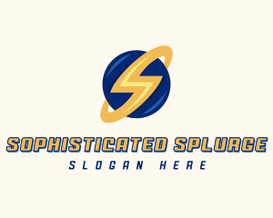 Electrician Lightning Letter S logo design