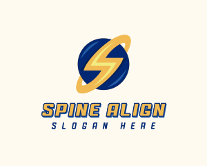 Electrician Lightning Letter S logo design