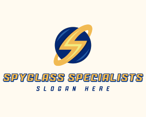 Electrician Lightning Letter S logo design