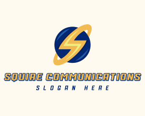 Electrician Lightning Letter S logo design