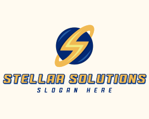 Electrician Lightning Letter S logo design